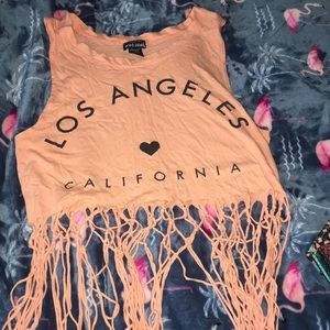 Los Angeles California crop top